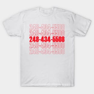 Rickroll Prank Call Number T-Shirt